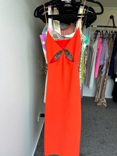 Ulla Cut Out Midi (Blood Orange) FOR SALE