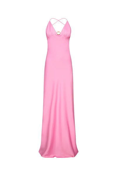 Liquid Asset Slip Dress (Pink)