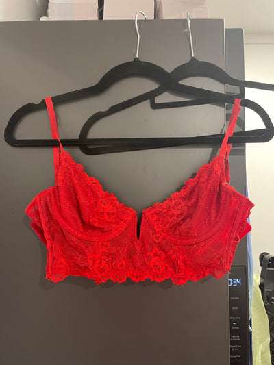 Red lace corset - FOR SALE