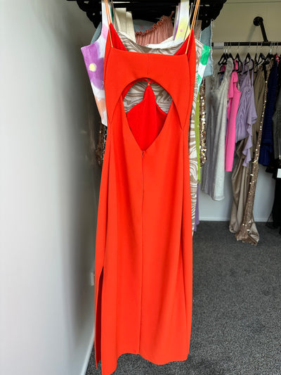 Ulla Cut Out Midi (Blood Orange) FOR SALE