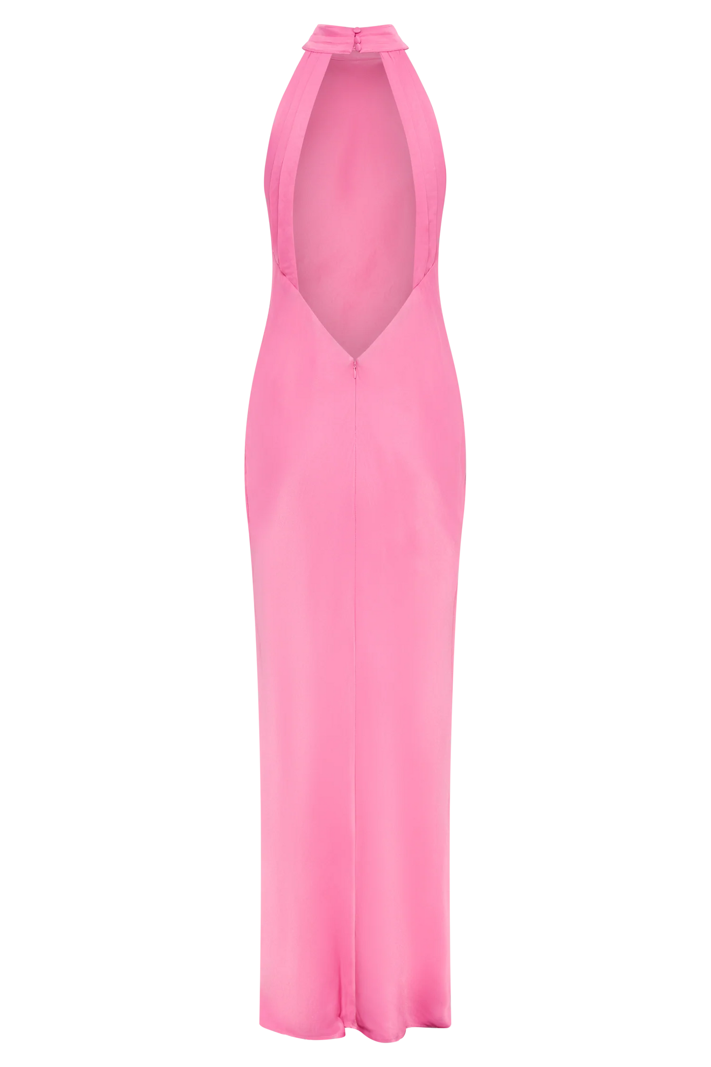 Claire Satin Drape Dress (Pink)