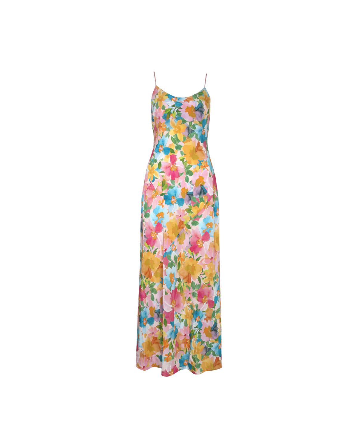 Emelie Silk Slip (Lolly Floral)