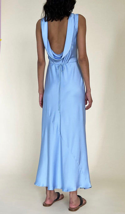 Firebird Cowl Gown (Blue)