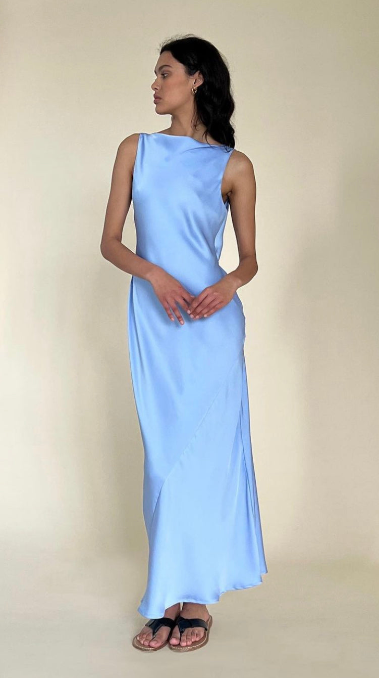 Firebird Cowl Gown (Blue)