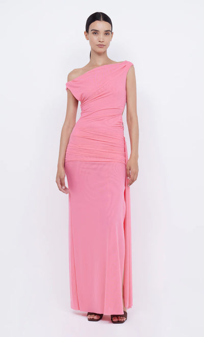 Kailani Asym Dress (Grapefruit Pink)