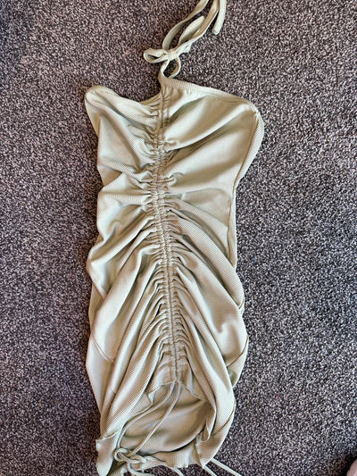 Ruched Halter Dress FOR SALE