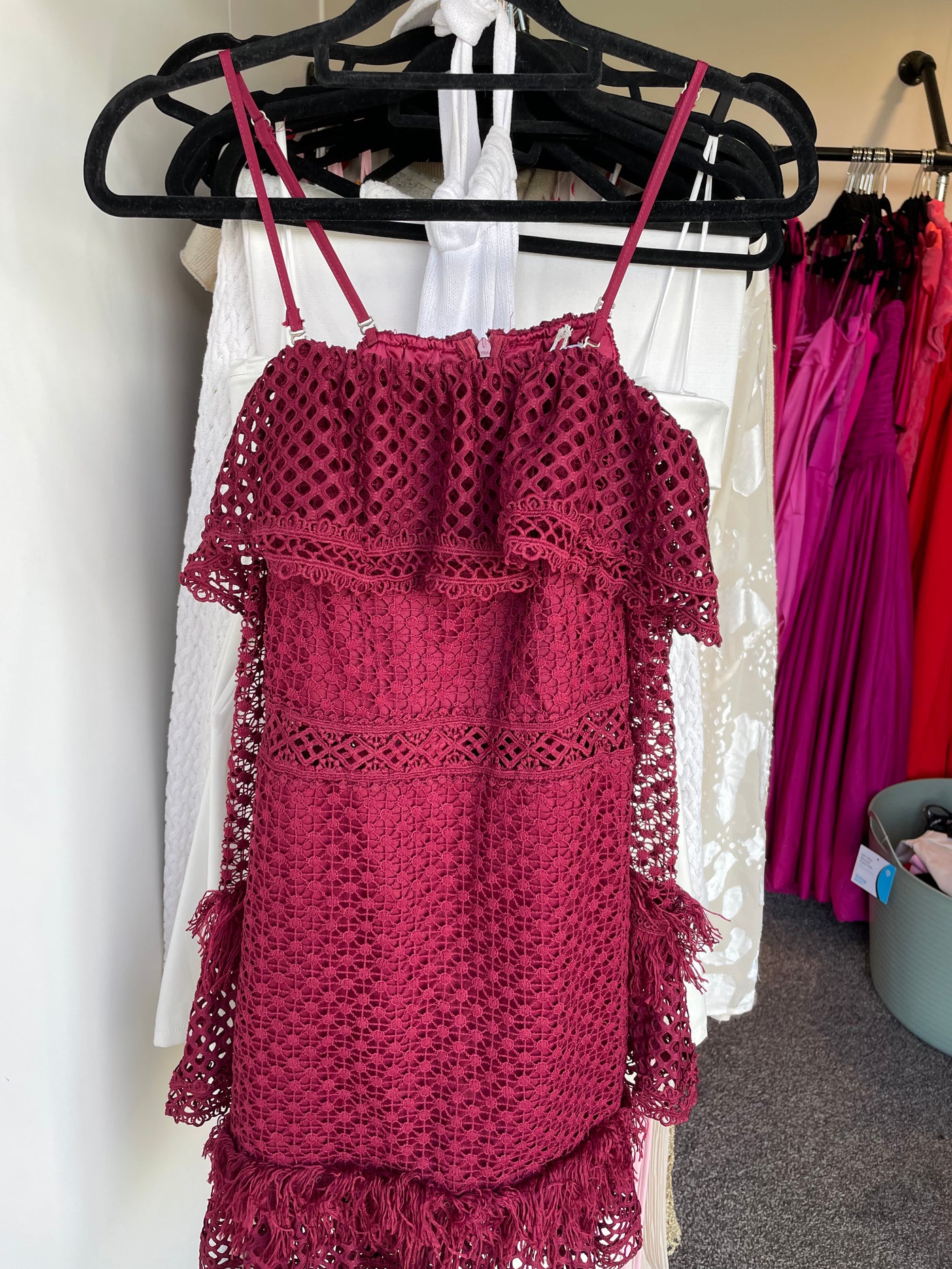 Maroon Knit Dress FOR SALE