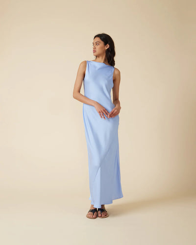 Firebird Cowl Gown (Blue)