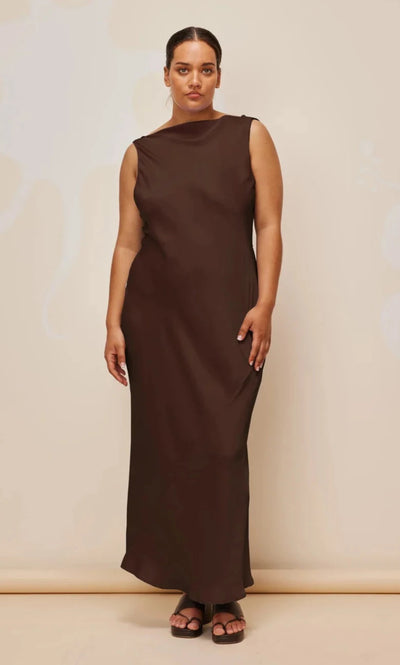 Firebird Cowl Gown (Espresso)