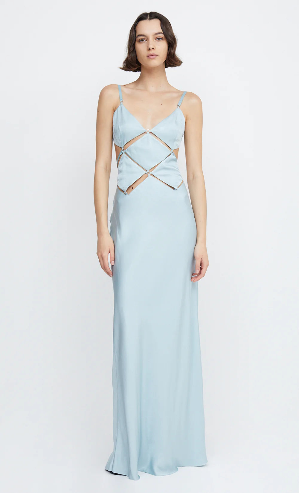 DIAMOND DAYS STRAP MAXI DRESS (Blue)