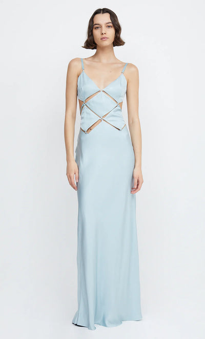 DIAMOND DAYS STRAP MAXI DRESS (Blue)