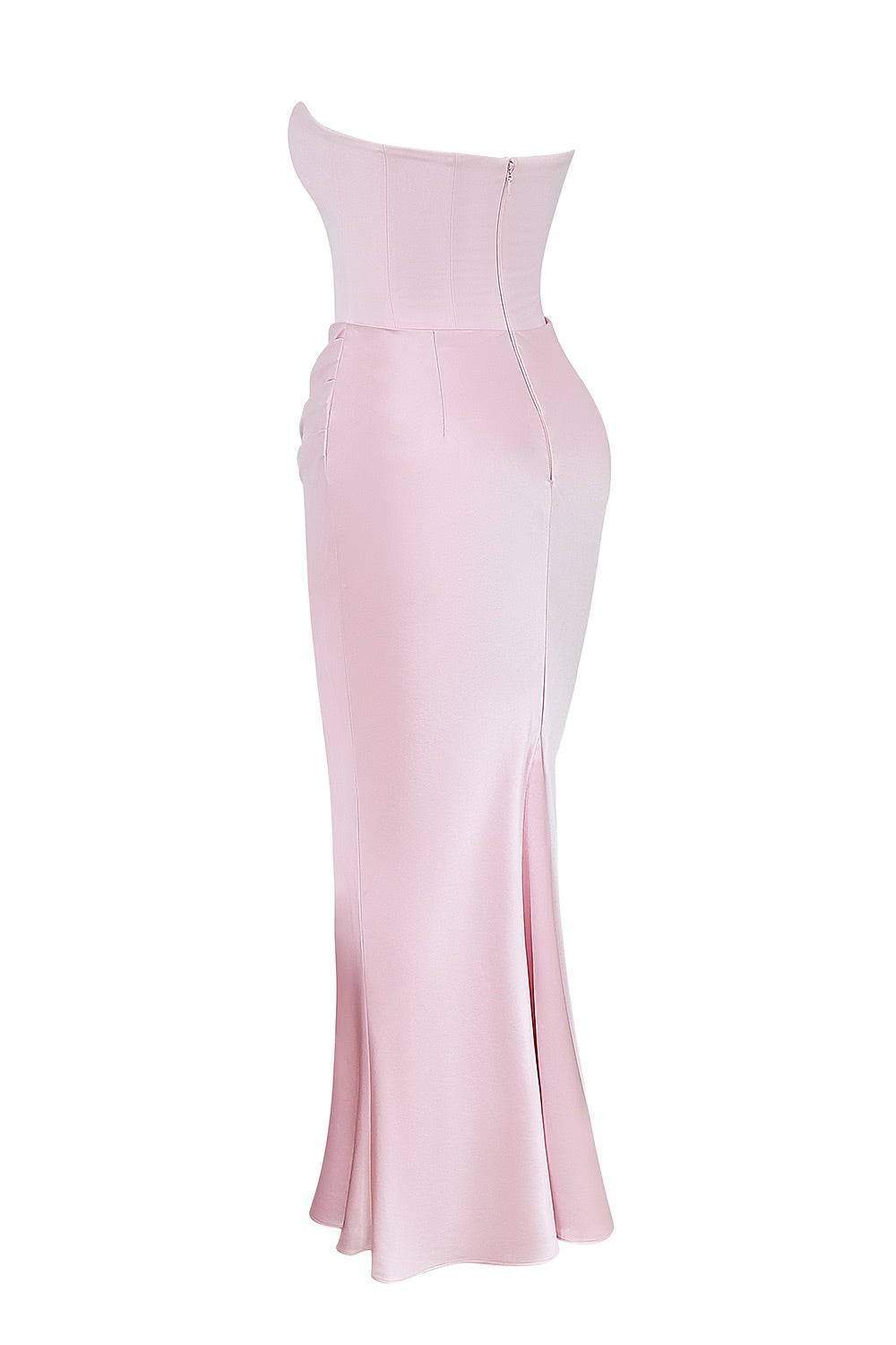 Persephone Strapless Corset Maxi (Pink)