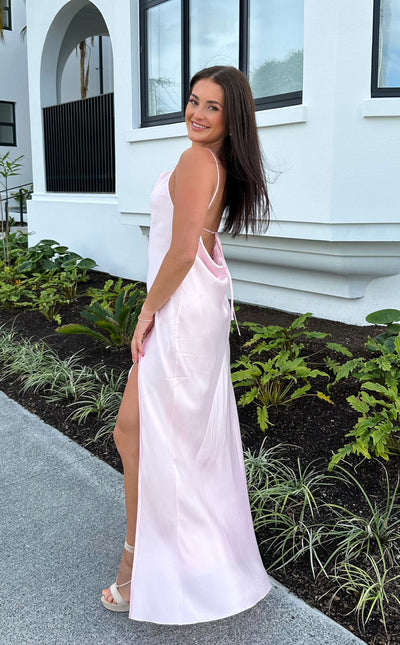 Joelle Split Maxi (Quartz Pink)