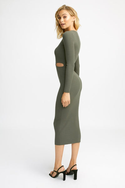 Lola Long Sleeve Cut Out (Thyme) FOR SALE