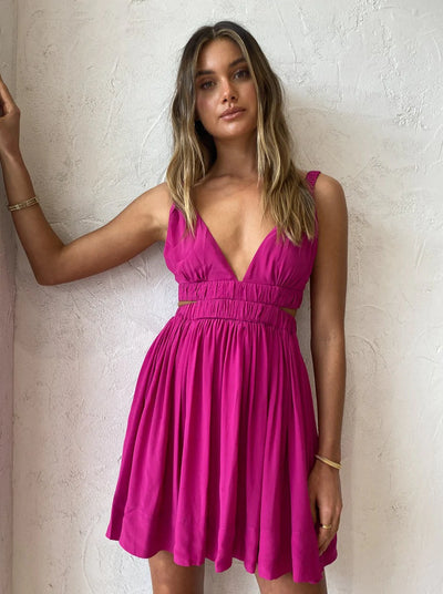 JILLIAN DRESS ( BERRY)