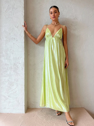 Neon Heart Dress (Lime)