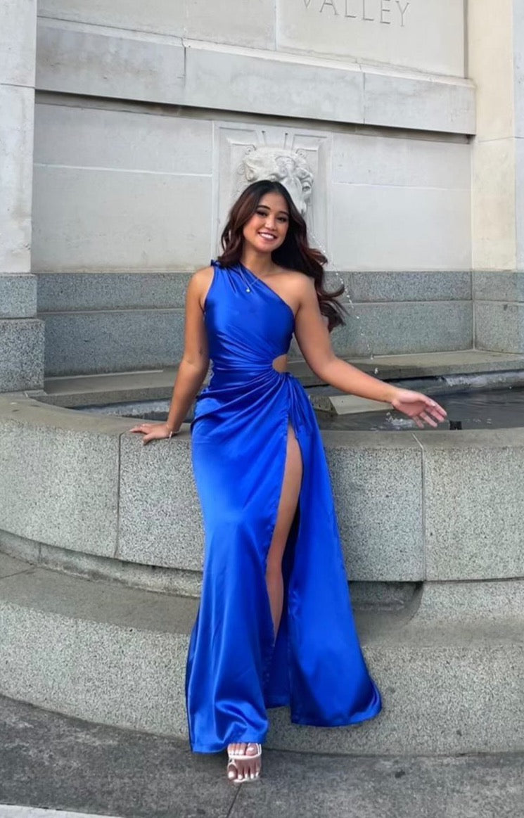 NOUR COBALT BLUE MAXI DRESS